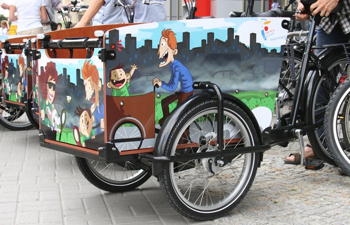Rowery cargo podbijają Warszawę