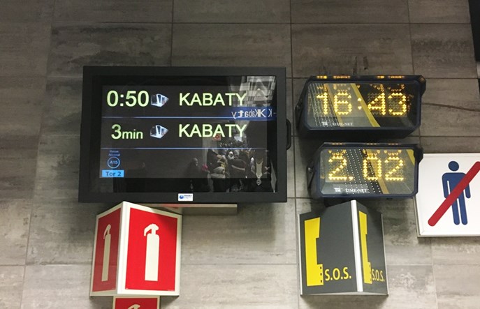 Metro rozbuduje informację pasażerską od Kabat do Wilanowskiej