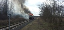 Pomiędzy Poznaniem a Wągrowcem spłonęła lokomotywa