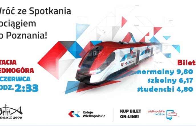 Z Lednogóry do Poznania pociągiem specjalnym