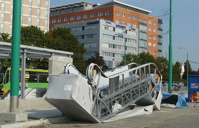 Poznań. Kaponiera wciąż w budowie