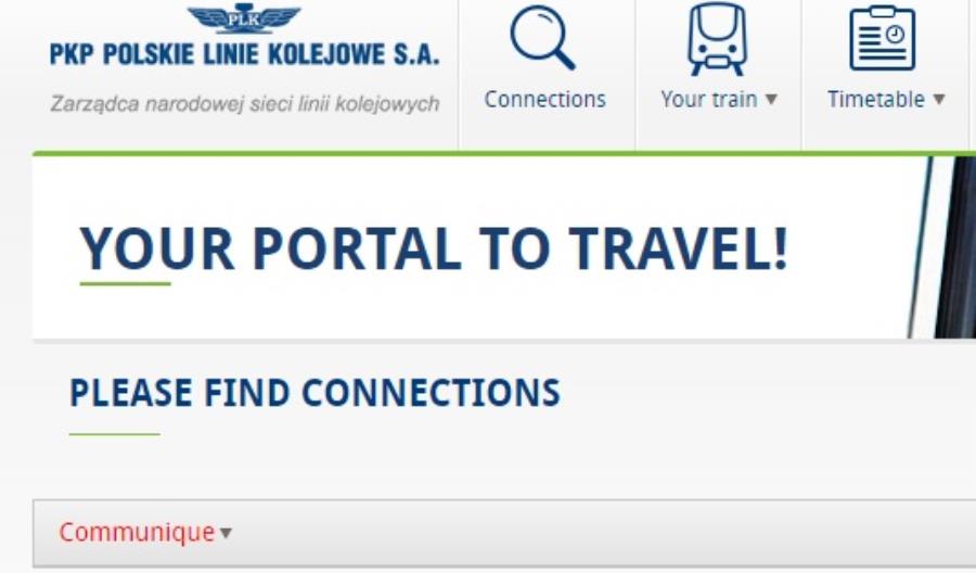 Ruszył Portal Pasażera PLK w angielskiej wersji językowej Ruszył Portal Pasażera PLK w angielskiej wersji językowej
