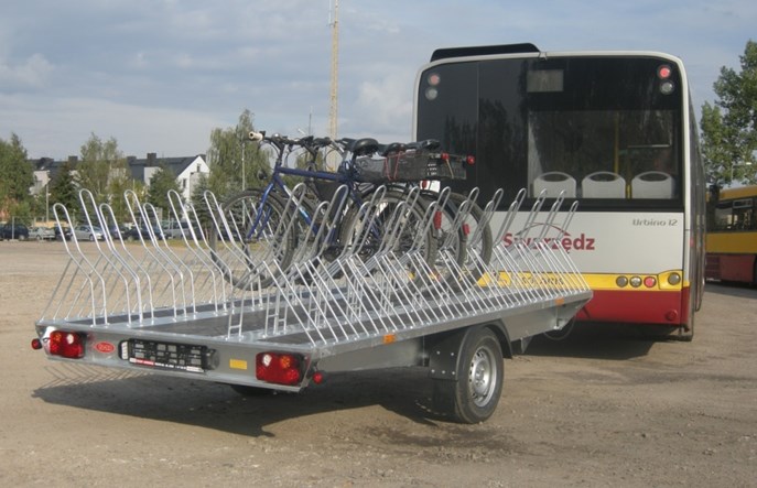 Rowerowe przyczepy autobusowe ponownie w akcji pod Poznaniem