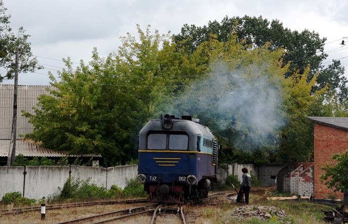 Ukraina: Ponad sto kilometrów wąskim torem