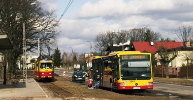 Lutomiersk za tramwajem i przeciwny elektrobusom do Łodzi