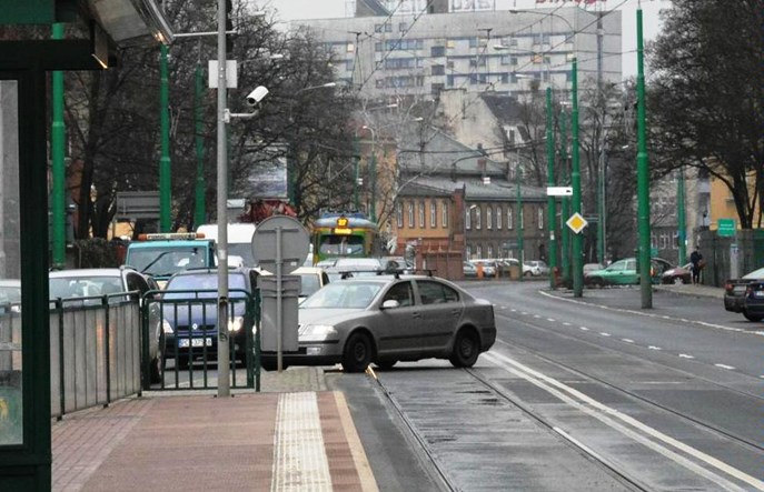 Poznań: Auta nie będą blokować tramwajów na Grunwaldzkiej