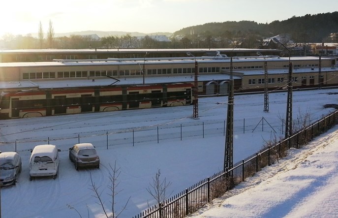 Gdańsk. Parking w zajezdni, tramwaje się nie mieszczą