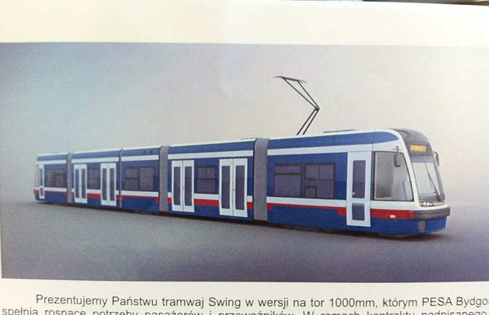 Pesa dostarczy 12 Swingów dla Tramwaju Fordon