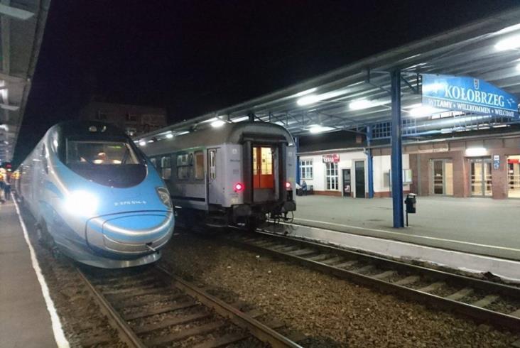 Pierwsze Pendolino przyjechało do Kołobrzegu Pierwsze Pendolino przyjechało do Kołobrzegu