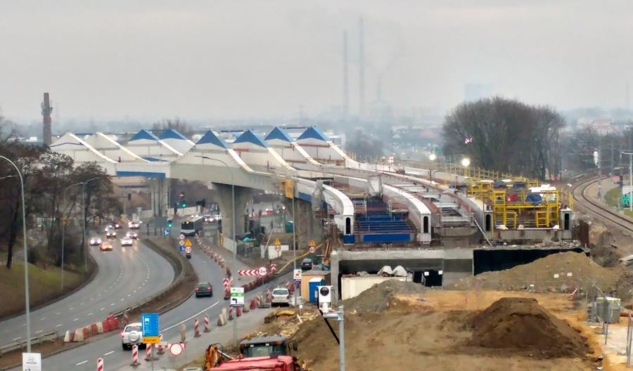 Postępują prace przy krakowskiej łącznicy [zdjęcia]