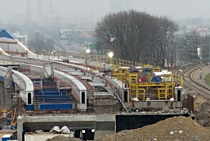 Postępują prace przy krakowskiej łącznicy [zdjęcia]