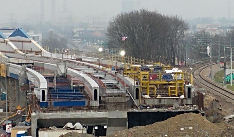 Postępują prace przy krakowskiej łącznicy [zdjęcia]