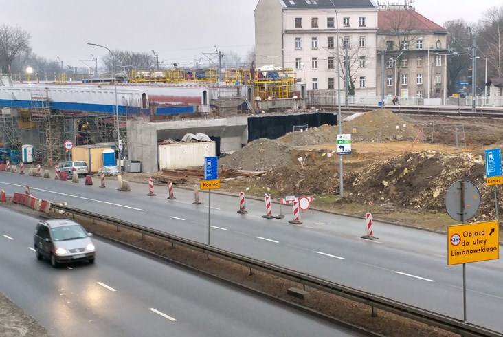 Postępują prace przy krakowskiej łącznicy [zdjęcia]