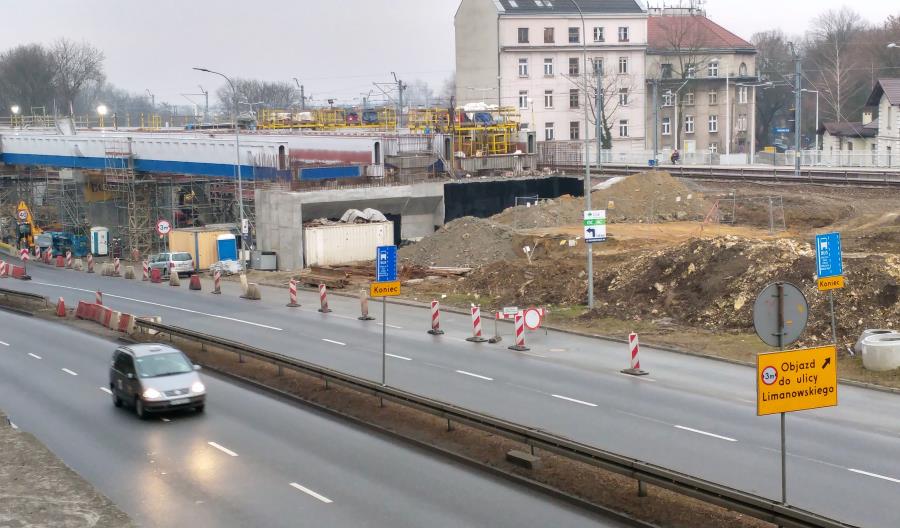 Postępują prace przy krakowskiej łącznicy [zdjęcia]