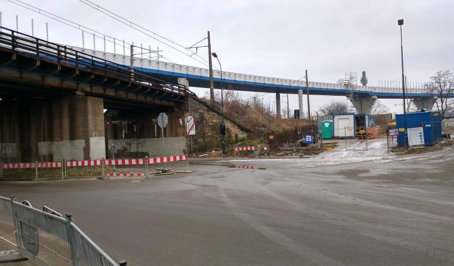 Postępują prace przy krakowskiej łącznicy [zdjęcia]