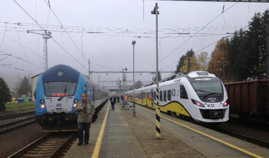 Impuls Kolei Dolnośląskich wjechał do Czech [zdjęcia]
