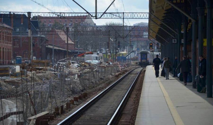 Trwają prace budowlane na stacji Gdańsk Główny