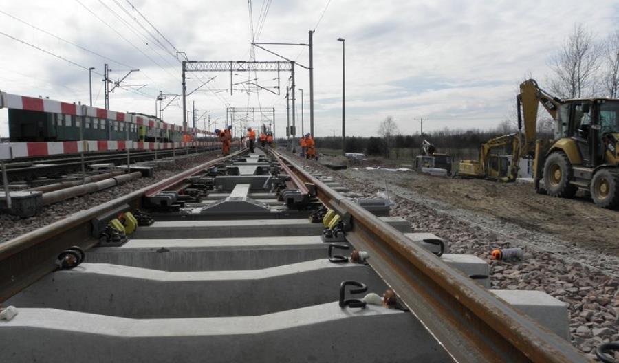 Nowy rozjazd na CMK przystosowany do prędkości 250 km/h