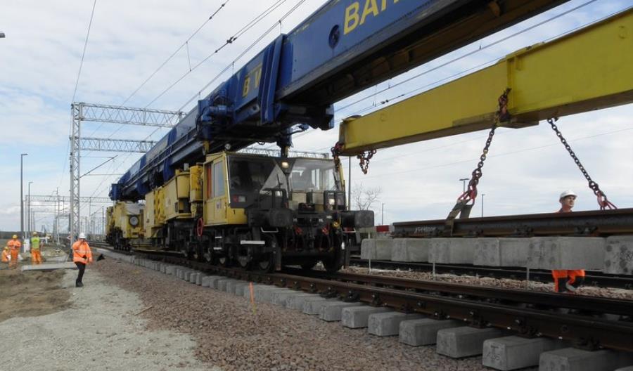 Nowy rozjazd na CMK przystosowany do prędkości 250 km/h