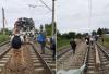 Ciężarówka wjechała pod pociąg, kierowca nie żyje, 7 osób rannych