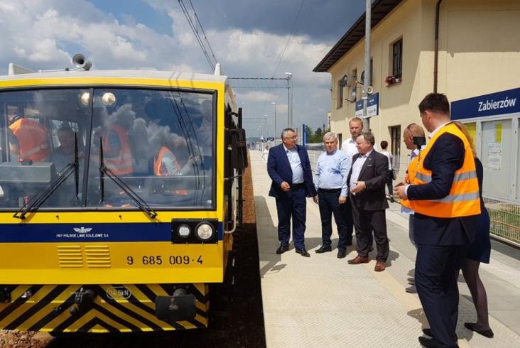 Adamczyk i Merchel odwiedzili modernizację linii Kraków – Katowice Adamczyk i Merchel odwiedzili modernizację linii Kraków – Katowice