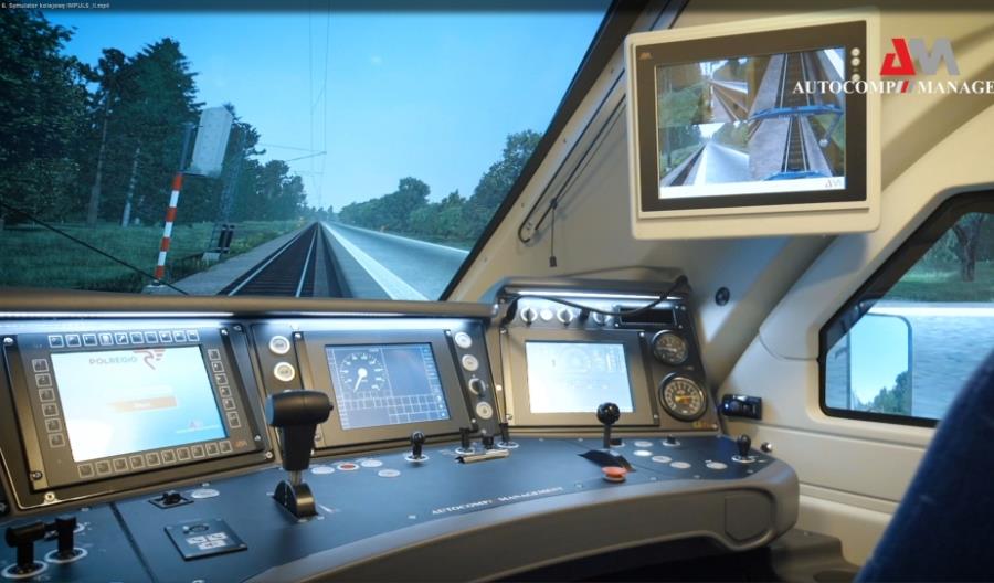 Symulator pojazdów kolejowych firmy Autocomp Management