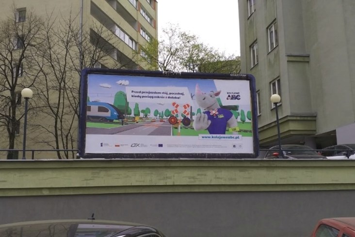 Kampania Kolejowe ABC widoczna w największych polskich miastach