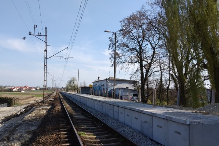 Z nowego peronu w Wieluniu [zdjęcia]