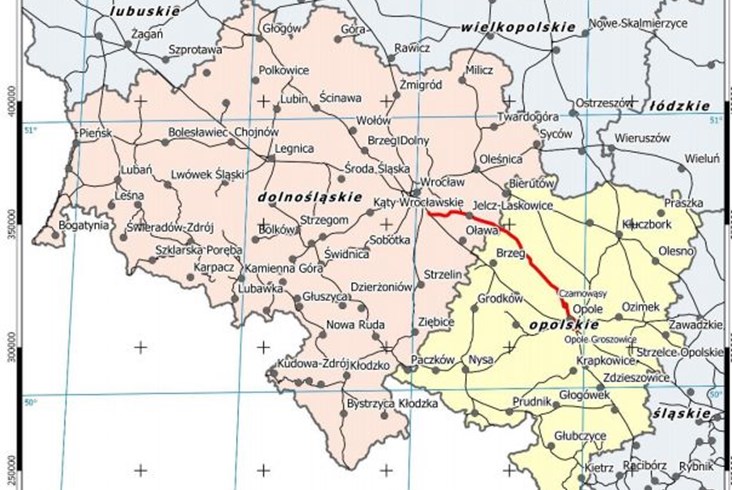 Projekt modernizacji CE30 Wrocław-Opole od nowa. Musi być zgodny z CPK