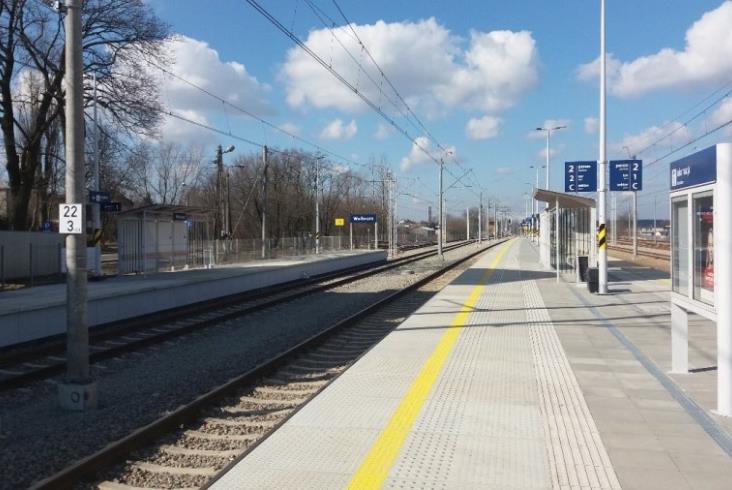 Nowe perony na stacji Wolbrom Nowe perony na stacji Wolbrom