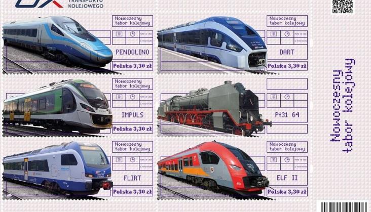 Polskie pociągi wracają na znaczki Poczty Polskiej