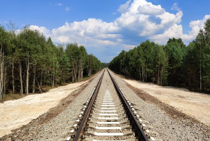 Odbudowa linii kolejowej do strefy czarnobylskiej zakończona w rekordowym tempie