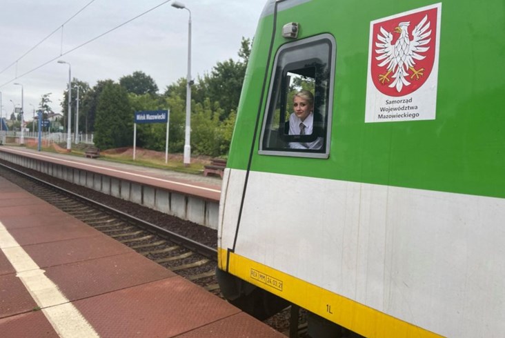 Pierwsza maszynistka w Kolejach Mazowieckich