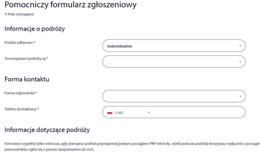 Zmienił się layout strony intercity.pl