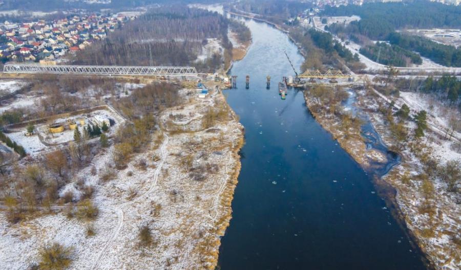 Nowy most nad Narwią i nowy termin oddania linii Ostrołęka - Chorzele [aktualizacja]