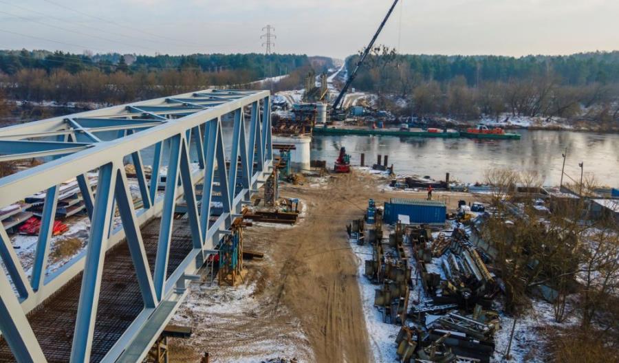 Nowy most nad Narwią i nowy termin oddania linii Ostrołęka - Chorzele [aktualizacja]