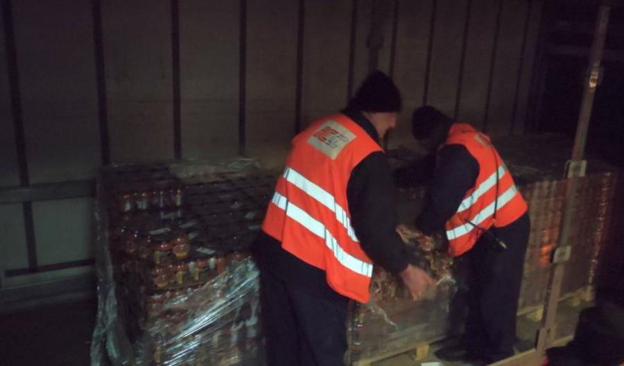 Kiev Express zabrał pomoc humanitarną. W poniedziałek spodziewane wagony towarowe