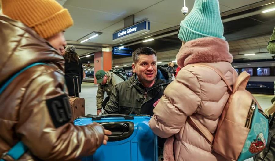 Pracowita noc kolejarzy. Tysiące uchodźców z Ukrainy bezpiecznych [zdjęcia]