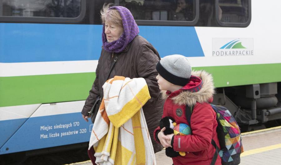 Pracowita noc kolejarzy. Tysiące uchodźców z Ukrainy bezpiecznych [zdjęcia]