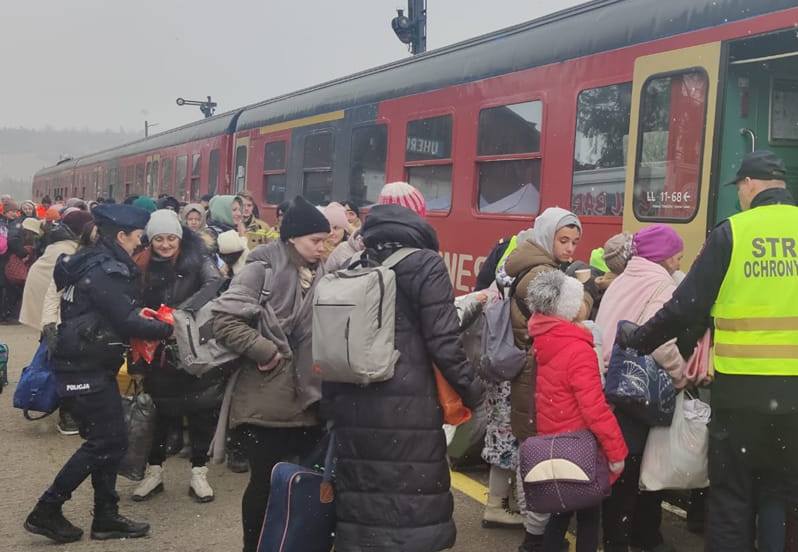 SKPL zabrał uchodźców ze stacji Uherce