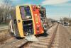 Poważny wypadek kolejowy na Węgrzech [film]