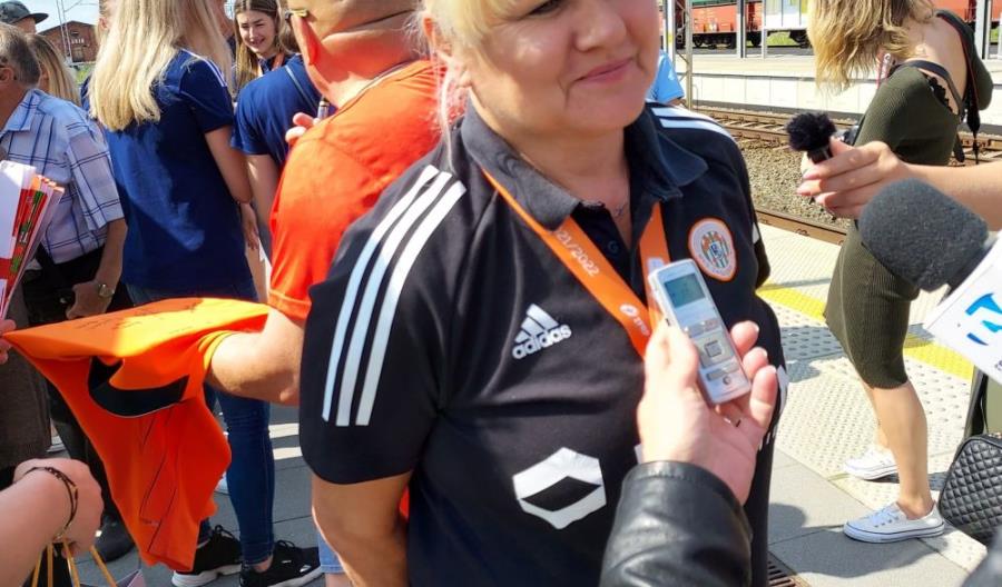 Piłkarki spotkały się z kibicami w pociągu Kolei Dolnośląskich