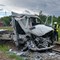 Kierowca auta dostawczego wjechał pod EN57 w Dąbrowie Górniczej Kierowca auta dostawczego wjechał pod EN57 w Dąbrowie Górniczej