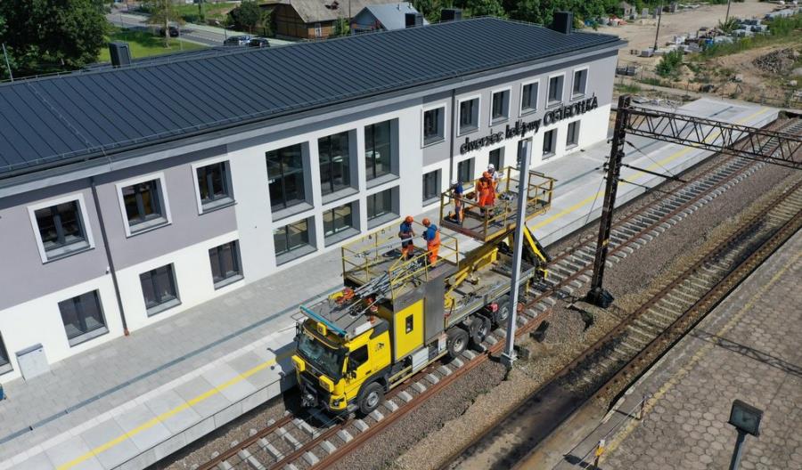 Postępują prace na linii Ostrołęka – Chorzele [zdjęcia]