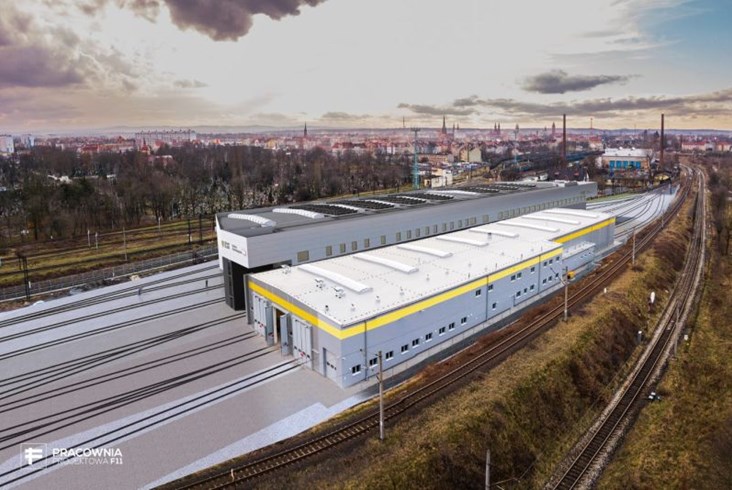 Trwa budowa zaplecza taborowego Kolei Dolnośląskich [zdjęcia]