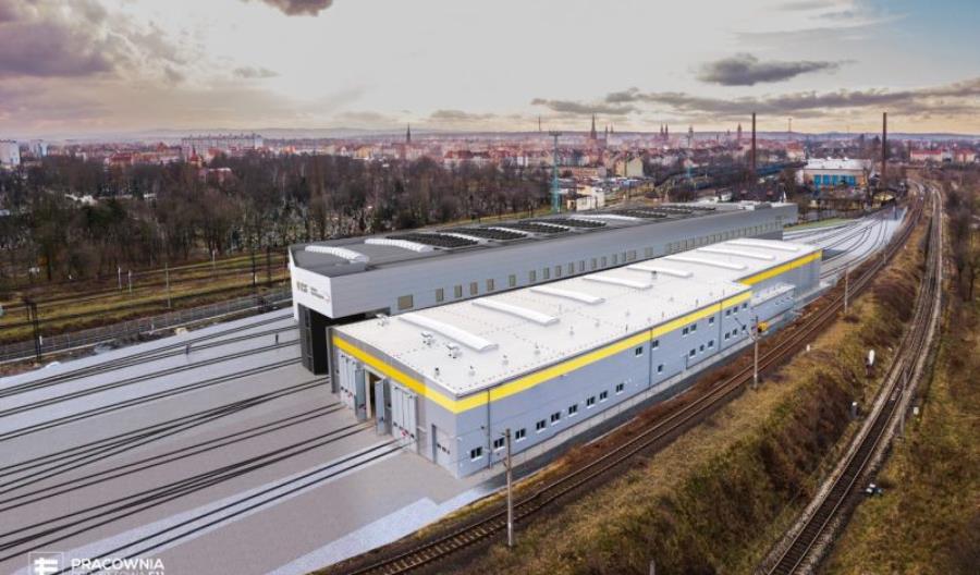 Trwa budowa zaplecza taborowego Kolei Dolnośląskich [zdjęcia]