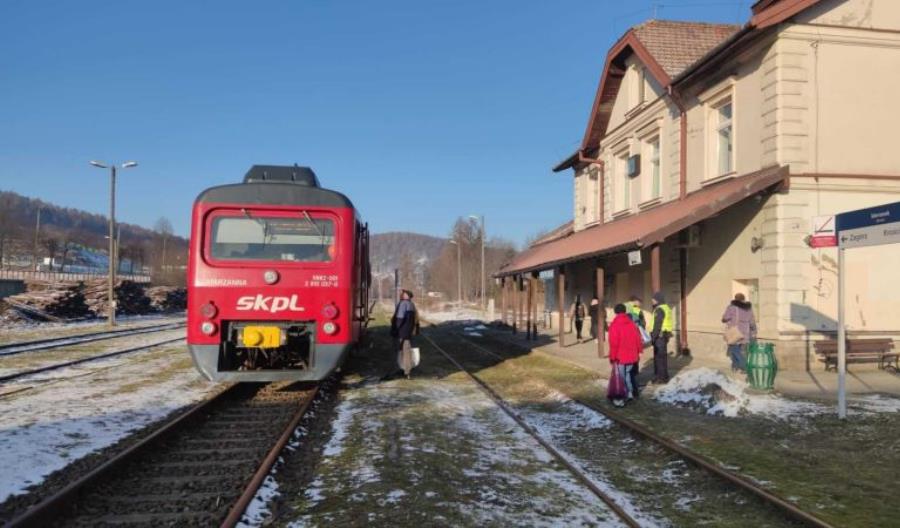 Ustrzyki Dolne już z pociągami. Współpraca SKPL i Polregio [zdjęcia] 