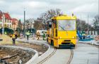 Poznań. Pierwsze testy zmodernizowanego torowiska na Towarowej 