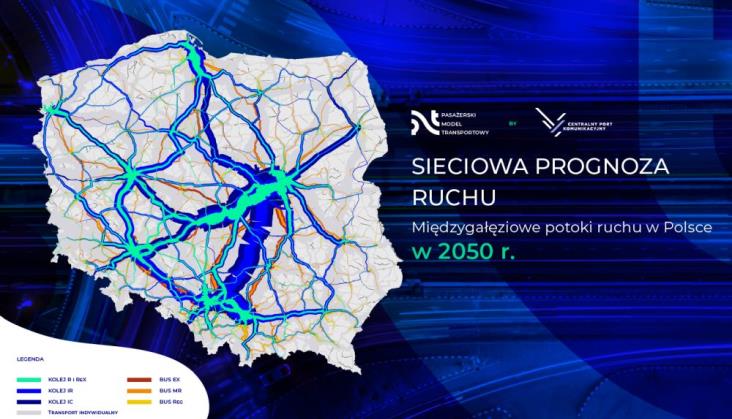 Korzystniejsze prognozy dla rynku kolejowego w Polsce w nowej odsłonie Pasażerskiego Modelu Transportowego CPK