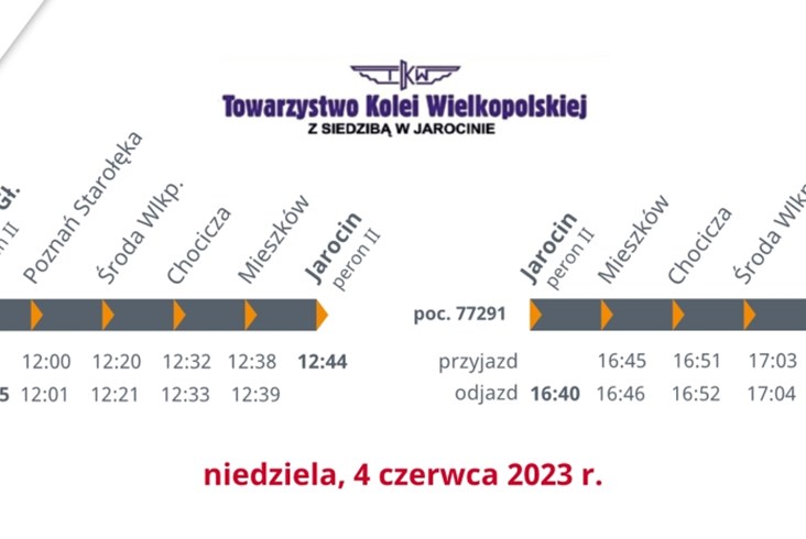 Towarzystwo Kolei Wielkopolskiej zaprasza na festyn kolejowy